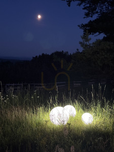 Lampă glob grădină Lunares Luna Ball 50 cm alb LED E27 IP44 LB50B small 15
