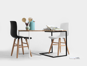 Masă LUPE SOLID WOOD 60 - stejar, alb small 2