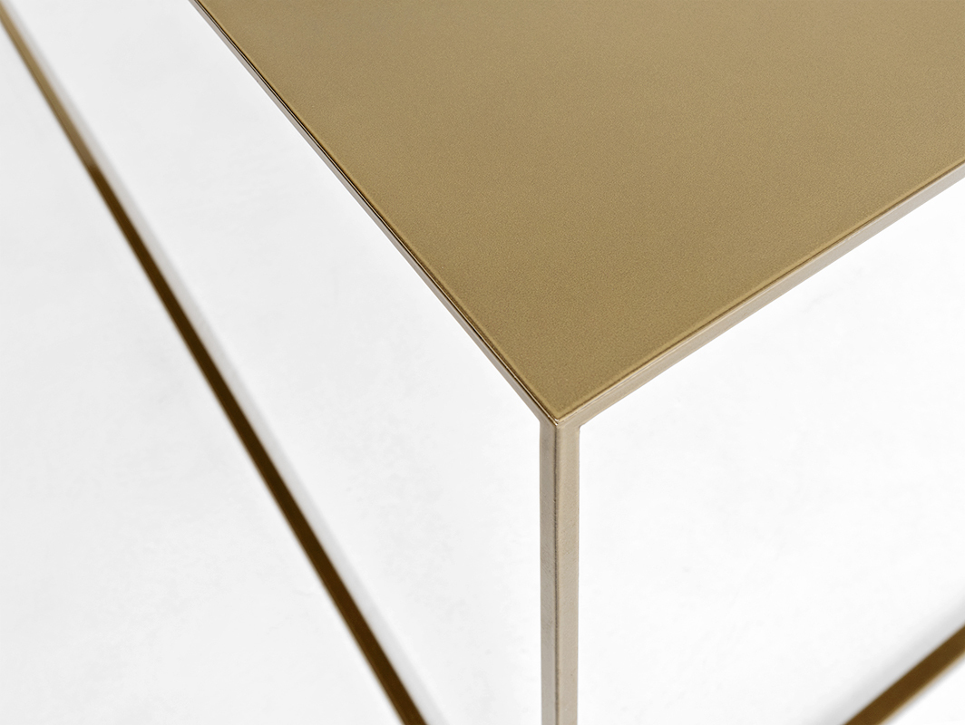 Spectacol Masă de cafea TENSIO METAL 100x60 - auriu Masă de cafea TENSIO METAL 100x60 - auriu