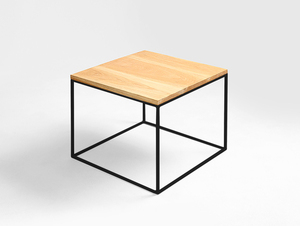 Masă de cafea TENSIO SOLID WOOD 50 din lemn masiv - stejar, negru small 0