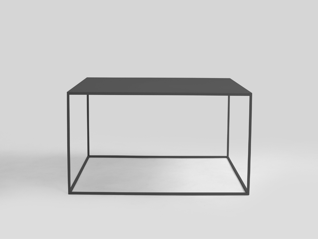 Afişa Masă de cafea TENSIO METAL 80 - negru Masă de cafea TENSIO METAL 80 - negru