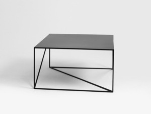 Masă de cafea MEMO METAL 100x100 - negru small 3