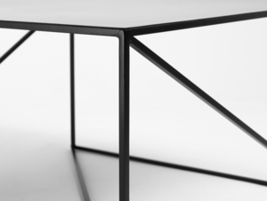 Masă de cafea MEMO METAL 100x100 - negru small 4