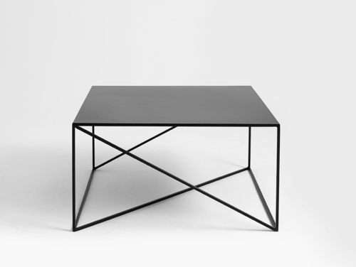 Verifica Masă de cafea MEMO METAL 100x100 - negru