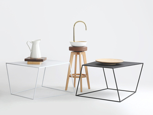Masă de cafea ZAK METAL 80 - alb small 1