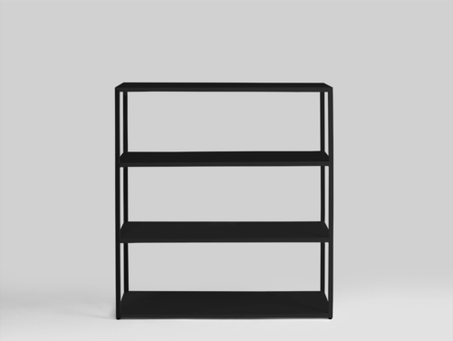 Verifica Bibliotecă HYLLER METAL 100x110 - negru