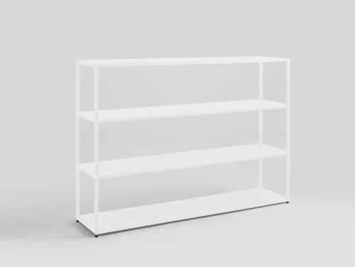 Verifica HYLLER METAL 150x110 bibliotecă - alb