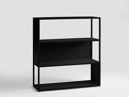 Verifica HYLLER SIDE METAL bibliotecă 100x110 - negru