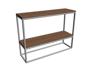 JULITA SOLID WOOD 75-2F consolă din lemn masiv - stejar, alb small 6