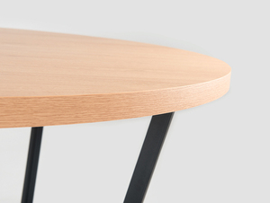 Masă de sufragerie MAPLE BASIC 90 - stejar, negru small 4