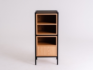Etajeră modulară CustomForm SKAP 1R2 MIX cadru negru RAL 9005 45 × 40 × 102 cm small 3