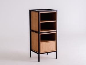 Etajeră modulară CustomForm SKAP 1R2 MIX cadru negru RAL 9005 45 × 40 × 102 cm small 0