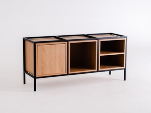 Bibliotecă SKAP 3R1 MIX - negru small 0