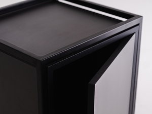 SKAP BLACK 1R2 DOOR x2 bibliotecă small 4