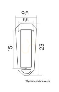 Lampă exterior SU-MA neagră retro K 3012/1/BD KWG small 2