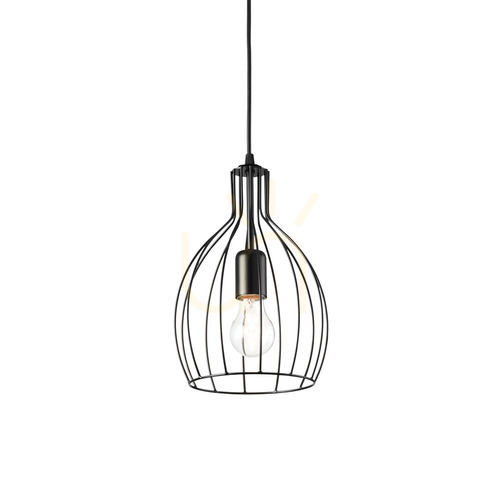 Verifica Lustră suspendată Ideallux AMPOLLA-2 SP1 NERO negru metal E27 148151