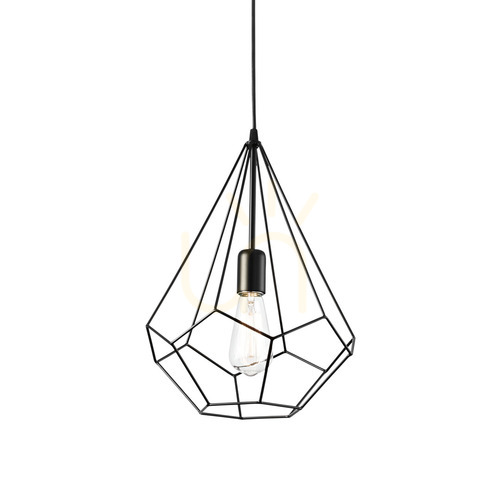 Verifica Lampă suspendată Ideallux AMPOLLA SP1 neagră metal 30 cm E27 148175