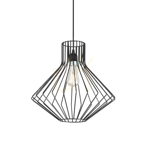 Verifica Lampă suspendată Ideallux AMPOLLA-4 SP1 NERO negru metal E27 39,5 cm 167497