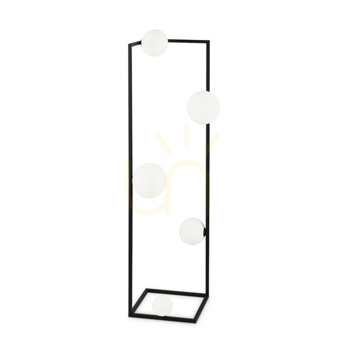 Verifica Lampadar Ideallux ANGOLO PT5 NERO negru 5xG9 118 cm 284309