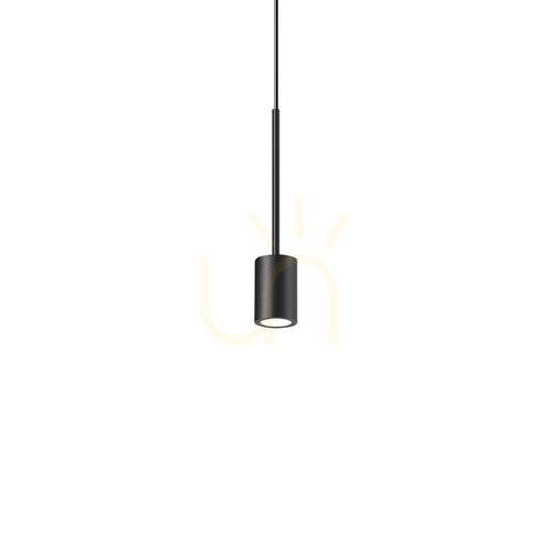 Verifica Lampă suspendată Ideallux Archimede Cilindro neagră LED 4W 9 cm 328331