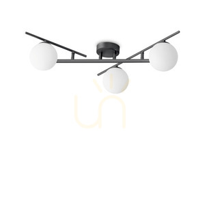 Plafonieră Ideallux Atlas PL3 negru 3xG9 metal sticlă 50 cm 311357 small 0