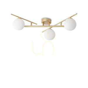 Plafonieră Ideallux Atlas PL3 aur metal sticlă 50 cm G9 311340 small 0