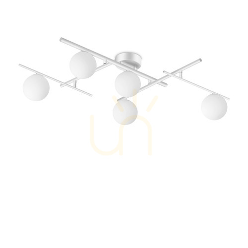 Verifica Plafon Ideallux ATLAS PL5 BIANCO alb 5xG9 metal sticlă 328225