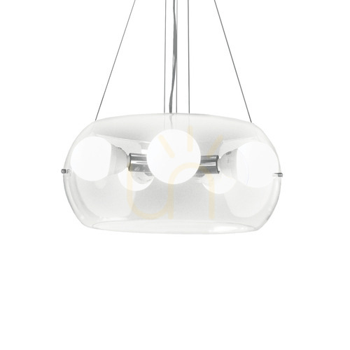 Verifica Lampă suspendată Ideallux AUDI-10 SP5 transparentă 5xE27 crom sticlă 48,5 cm 016863