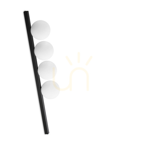 Verifica Plafonieră Ideallux BINOMIO PL4 NERO negru 4xG9 metal sticlă 86 cm 310688