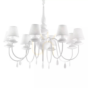 Lampă suspendată Ideallux BLANCHE SP8 BIANCO albă 8xE14 92 cm 035574 1 Lampă suspendată Ideallux BLANCHE SP8 BIANCO albă 8xE14 92 cm 035574 small 1