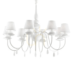 Lampă suspendată Ideallux BLANCHE SP8 BIANCO albă 8xE14 92 cm 035574 0 Lampă suspendată Ideallux BLANCHE SP8 BIANCO albă 8xE14 92 cm 035574 small 0