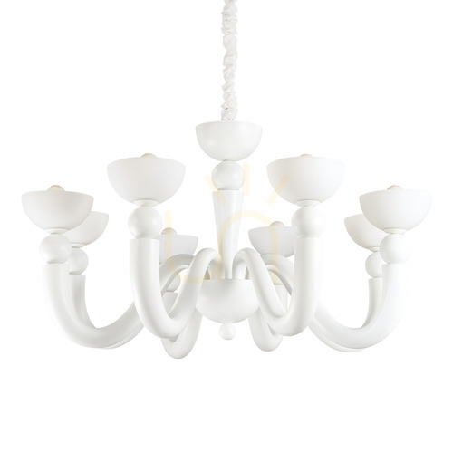 Verifica Lampă suspendată Ideallux Bon Bon SP8 Bianco albă 8xE14 094007