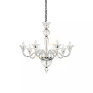 Lustră suspendată Ideallux BRIGITTA SP8 AMBRA sticlă chihlimbar 89 cm 199412 small 2