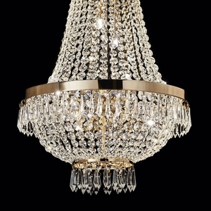 Pendul Ideallux CAESAR SP9 ORO auriu 9xG9 cristal 45 cm 114736 2 Pendul Ideallux CAESAR SP9 ORO auriu 9xG9 cristal 45 cm 114736 small 2