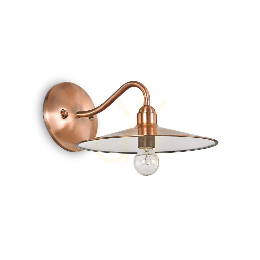 Verifica Aplică de perete Ideallux CANTINA AP1 cupru metal E14 112695 Aplică de perete Ideallux CANTINA AP1 cupru metal E14 112695