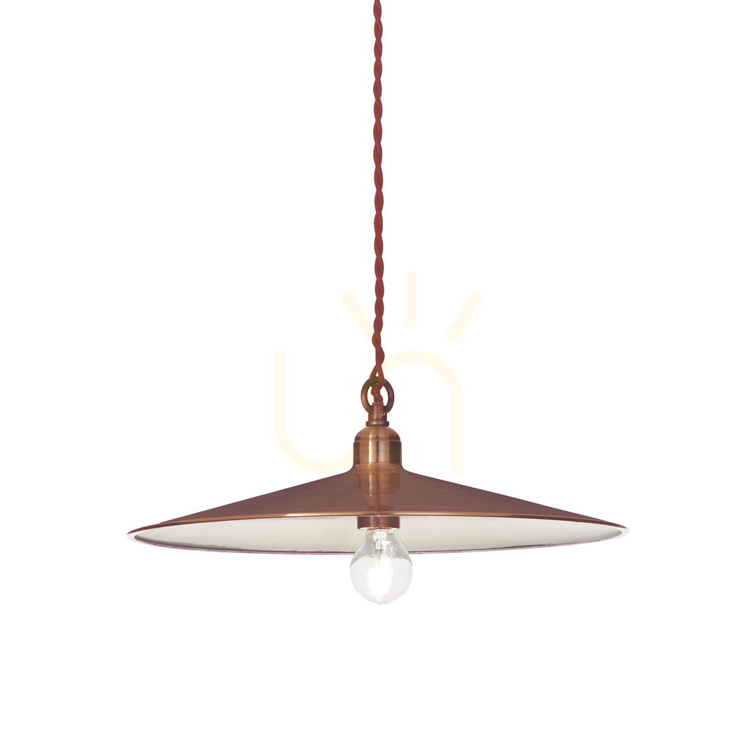 Verifica Lampă suspendată Ideallux Cantina SP1 cupru metal E27 Ø35 cm 112732 Lampă suspendată Ideallux Cantina SP1 cupru metal E27 Ø35 cm 112732