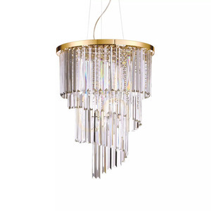 Lustră suspendată Ideallux Carlton SP12 Cromo crom cristal 50 cm E14 166247 small 2
