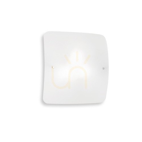 Verifica Plafond Ideallux Celine PL2 alb din sticlă 29,5 cm E27 2x60W 044279