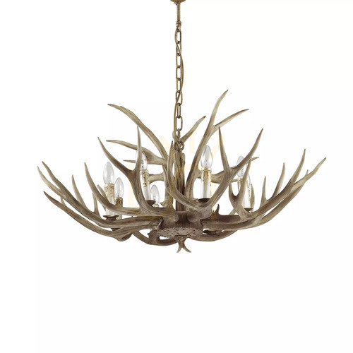 Verifica Lustră suspendată Ideallux CHALET SP8 bej 8xE14 Ø91 cm 115504