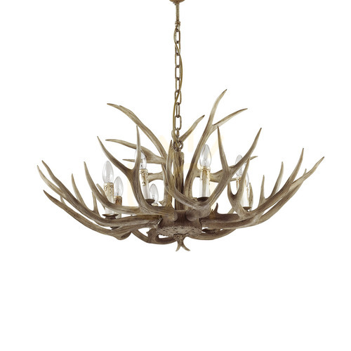 Verifica Lustră suspendată Ideallux CHALET SP8 bej 8xE14 Ø91 cm 115504