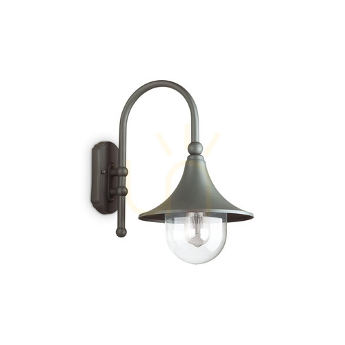 Verifica Lampă de perete exterior Ideallux CIMA AP1 antracit E27 246819