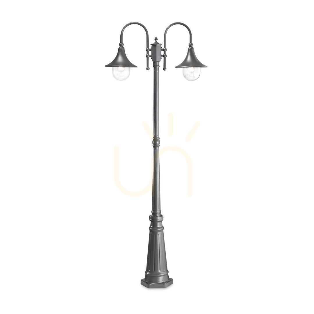 Verifica Lampă de exterior pe picior Ideallux CIMA PT2 antracit 216 cm E27 246833 Lampă de exterior pe picior Ideallux CIMA PT2 antracit 216 cm E27 246833