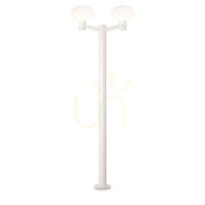 Lampă de exterior pe picior Ideallux CLIO MPT2 alb E27 2x42W 197 cm 249506 small 0