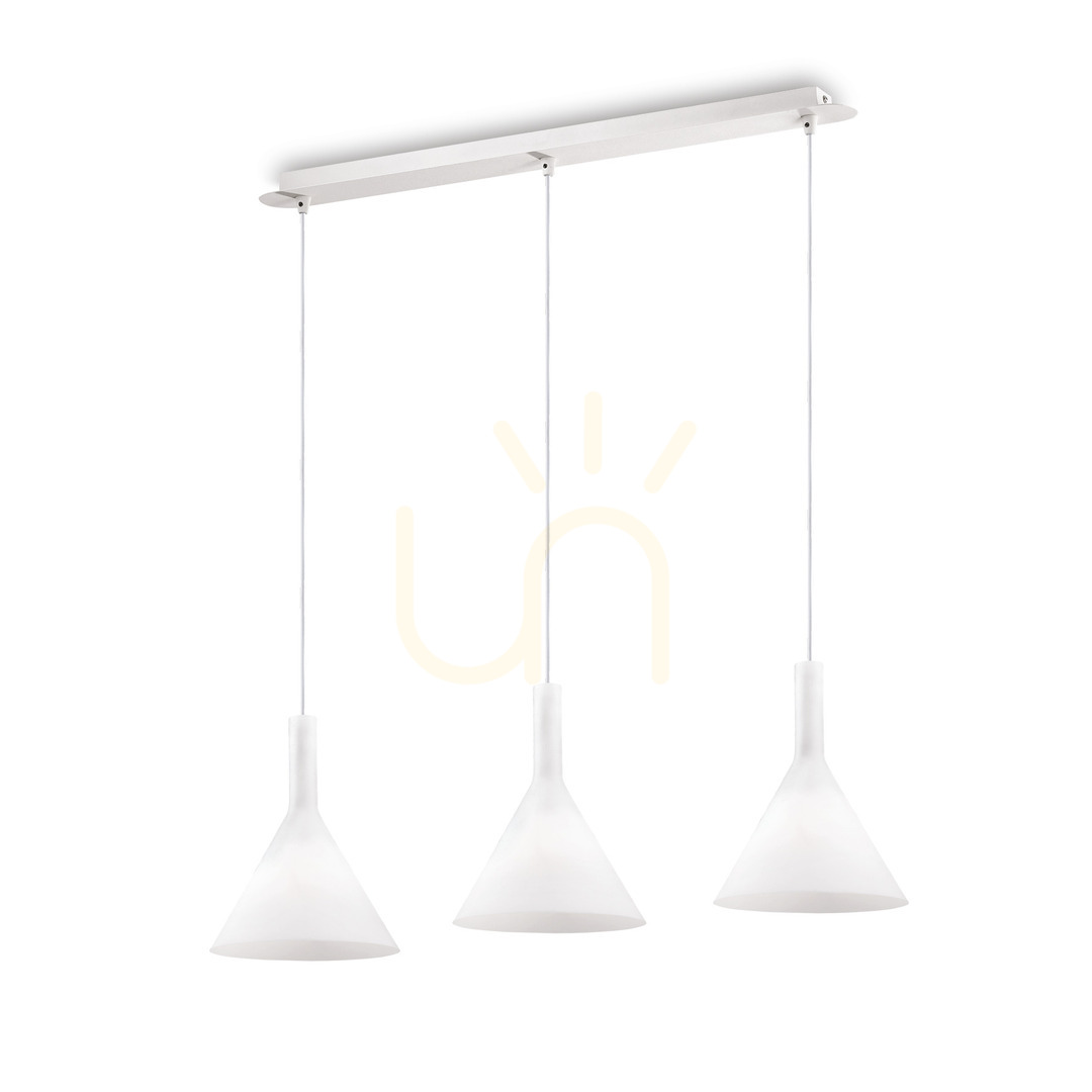 Verifica Lampă suspendată Ideallux COCKTAIL SP3 BIANCO albă 3xE14 sticlă 074245 Lampă suspendată Ideallux COCKTAIL SP3 BIANCO albă 3xE14 sticlă 074245