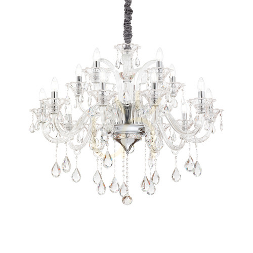 Verifica Candelabru suspendat Ideal Lux COLOSSAL 114170 transparent cristal sticlă 15xE14 95 cm