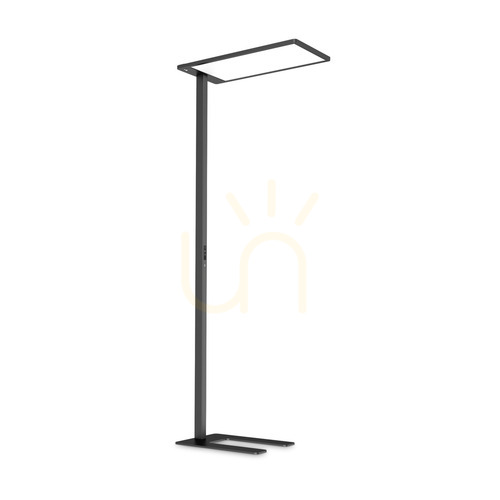 Verifica Lampadar Ideallux Comfort 4000K negru LED dimabil 76W metal sticlă 306469