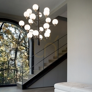 Lampă suspendată Ideallux Copernico SP12 Nero neagră 12xG9 Ø71 cm 197319 1 Lampă suspendată Ideallux Copernico SP12 Nero neagră 12xG9 Ø71 cm 197319 small 1