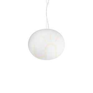Lustră suspendată Ideallux COTTON SP1 albă D30 cm E27 SKU 297767 small 0