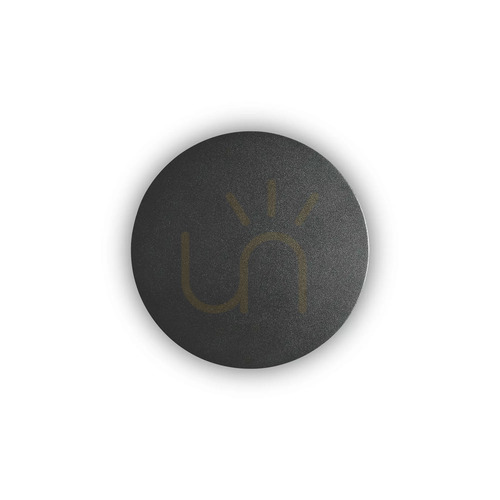 Verifica Aplică perete LED Ideallux Cover Round D15 negru aluminiu 195742