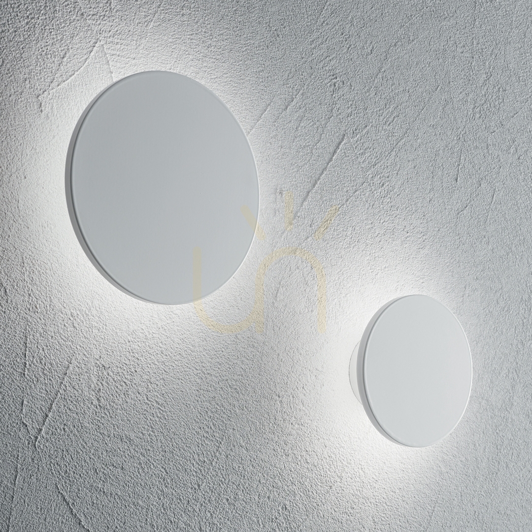 previzualizare Aplica LED Ideallux Cover D20 albă rotundă 11W aluminiu 195711 Aplica LED Ideallux Cover D20 albă rotundă 11W aluminiu 195711